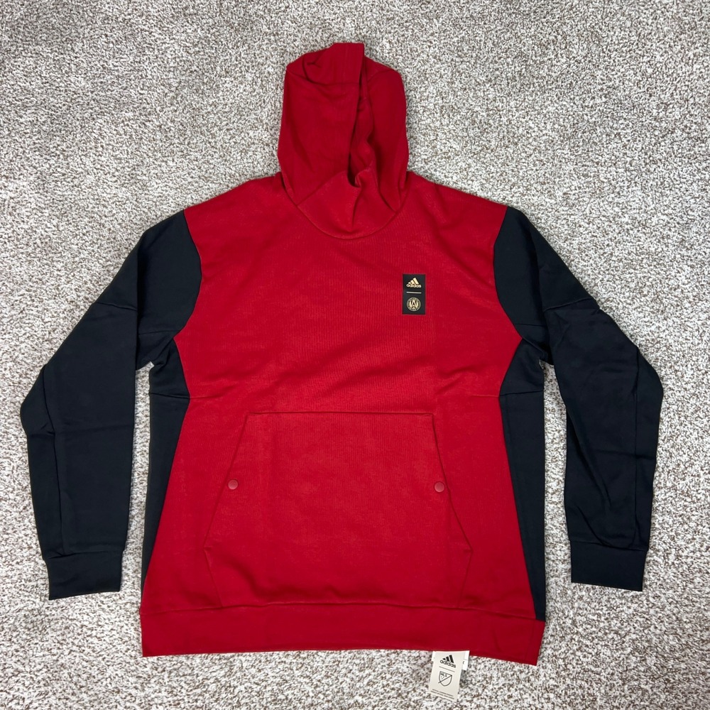 Atlanta United Hoodie Mens Extra Large Red Soccer MLS Sweatshirt Logo Adidas